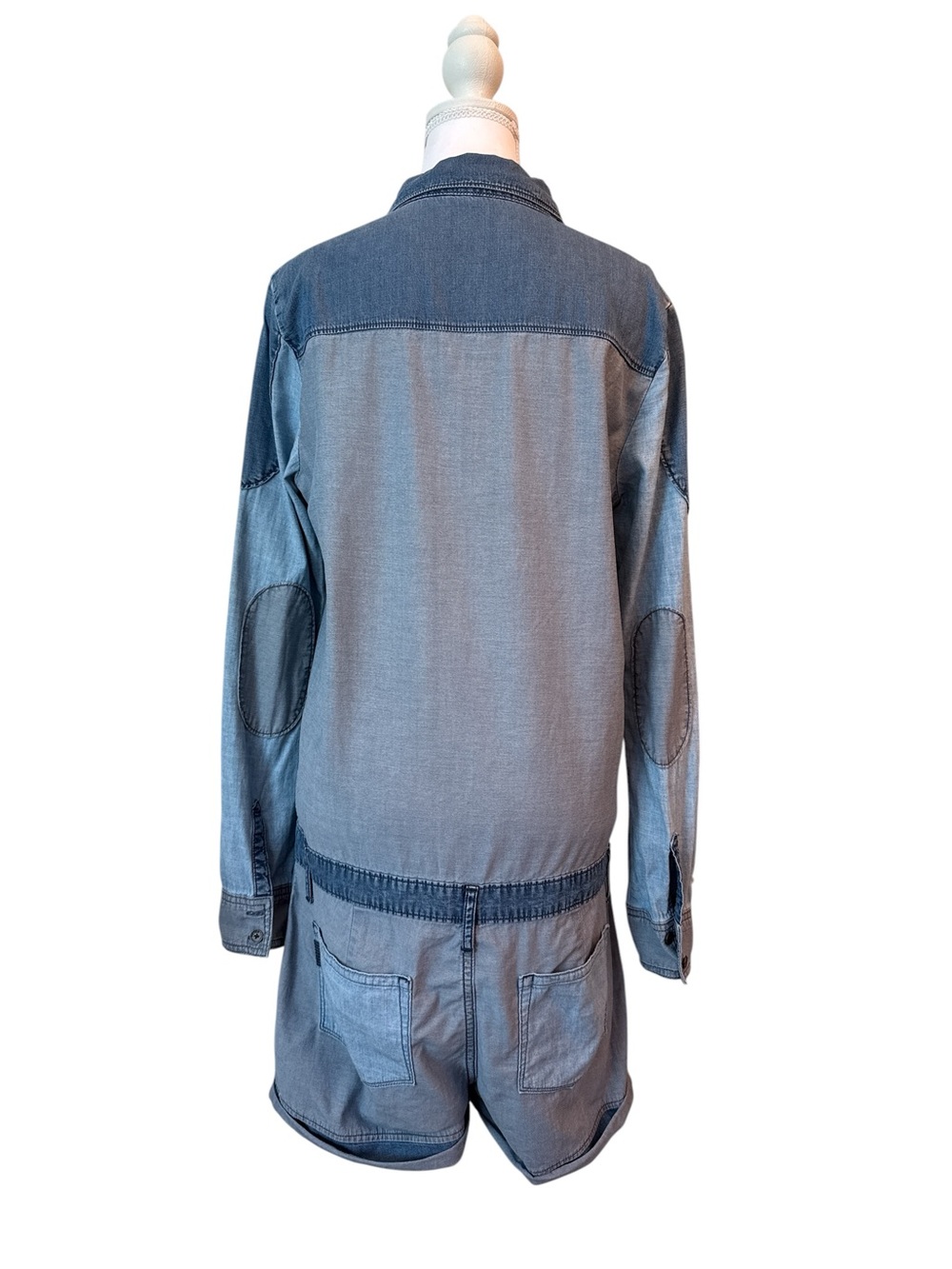 PAIGE Light Blue Denim Jumpsuit - Picture 5 of 11